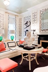 O design da sala de estar na cor da neve branca - criando obras-primas de elite 135+ Fotos de soluções de estilo real no interior