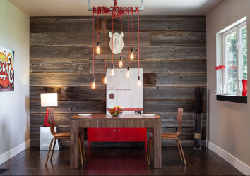 Decoração da parede interior da casa: 140 + (foto) opções de feixe de imitação