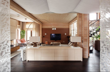 Decoração da parede interior da casa: 140 + (foto) opções de feixe de imitação