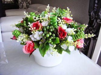 Flores artificiais para interiores de casa: Beleza por muitos anos (bouquets, composições, ekibany)