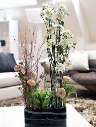 Flores artificiais para interiores de casa: Beleza por muitos anos (bouquets, composições, ekibany)