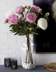 Flores artificiais para interiores de casa: Beleza por muitos anos (bouquets, composições, ekibany)