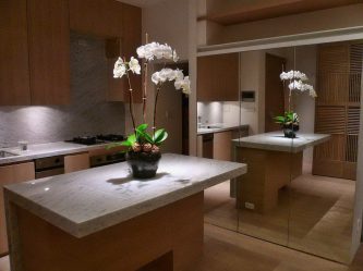 Pedra decorativa na cozinha - 130 opções de design para belos desenhos