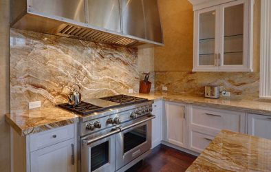 Pedra decorativa na cozinha - 130 opções de design para belos desenhos