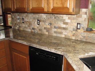 Pedra decorativa na cozinha - 130 opções de design para belos desenhos