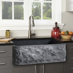 Pedra decorativa na cozinha - 130 opções de design para belos desenhos