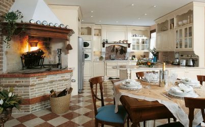 Pedra decorativa na cozinha - 130 opções de design para belos desenhos