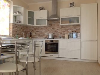 Pedra decorativa na cozinha - 130 opções de design para belos desenhos