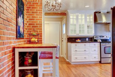 Pedra decorativa na cozinha - 130 opções de design para belos desenhos