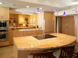 Pedra decorativa na cozinha - 130 opções de design para belos desenhos