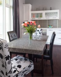 Pedra decorativa na cozinha - 130 opções de design para belos desenhos