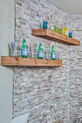 Pedra decorativa na cozinha - 130 opções de design para belos desenhos