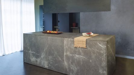 Pedra decorativa na cozinha - 130 opções de design para belos desenhos