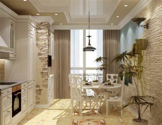 Pedra decorativa na cozinha - 130 opções de design para belos desenhos