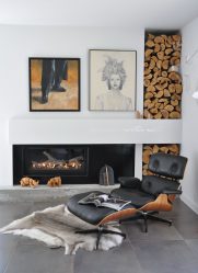 Lareira elétrica com o efeito de uma chama viva: Wall, Built-in, Outdoor. Qual modelo preferir? (Mais de 230 fotos)