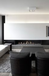 Lareira elétrica com o efeito de uma chama viva: Wall, Built-in, Outdoor. Qual modelo preferir? (Mais de 230 fotos)