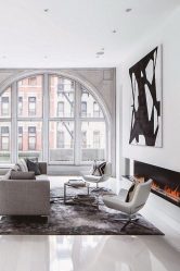 Lareira elétrica com o efeito de uma chama viva: Wall, Built-in, Outdoor. Qual modelo preferir? (Mais de 230 fotos)