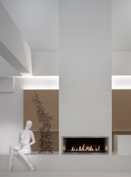 Lareira elétrica com o efeito de uma chama viva: Wall, Built-in, Outdoor. Qual modelo preferir? (Mais de 230 fotos)