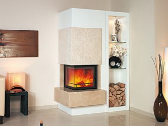 Lareira elétrica com o efeito de uma chama viva: Wall, Built-in, Outdoor. Qual modelo preferir? (Mais de 230 fotos)