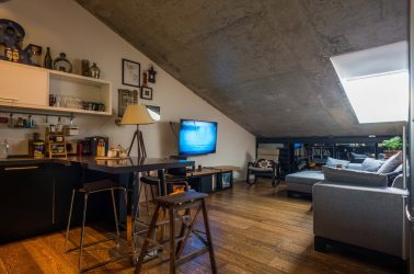 Home design com sótão (170+ fotos) - opções de decoração de interiores de quarto