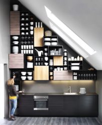 Home design com sótão (170+ fotos) - opções de decoração de interiores de quarto