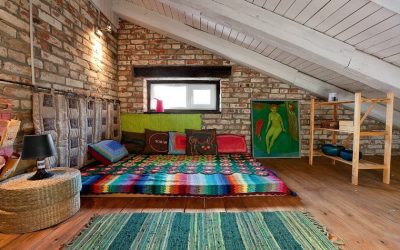 Home design com sótão (170+ fotos) - opções de decoração de interiores de quarto