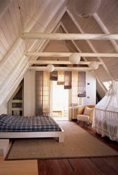 Home design com sótão (170+ fotos) - opções de decoração de interiores de quarto