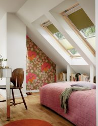 Home design com sótão (170+ fotos) - opções de decoração de interiores de quarto