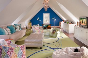 Home design com sótão (170+ fotos) - opções de decoração de interiores de quarto