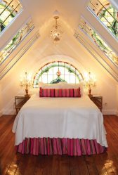 Home design com sótão (170+ fotos) - opções de decoração de interiores de quarto
