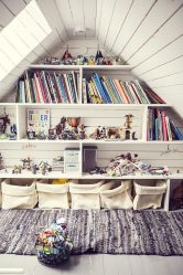 Home design com sótão (170+ fotos) - opções de decoração de interiores de quarto
