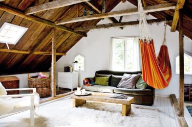 Home design com sótão (170+ fotos) - opções de decoração de interiores de quarto