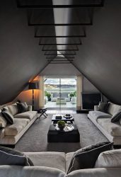 Home design com sótão (170+ fotos) - opções de decoração de interiores de quarto