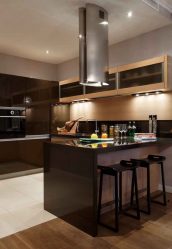 Brown cozinha em um interior (120 + Foto) - combinações de sucesso para idéias inteligentes