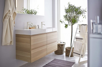 Laundry basket in the bathroom: 145+ (Photo) Built, Wicker, Corner