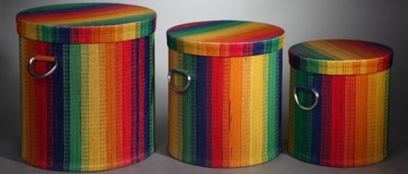 Cesto de roupa na casa de banho: 145+ (foto) construído, vime, canto
