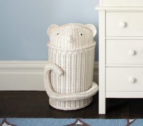 Cesto de roupa na casa de banho: 145+ (foto) construído, vime, canto