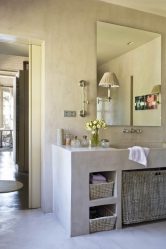 Cesto de roupa na casa de banho: 145+ (foto) construído, vime, canto
