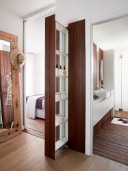 Cesto de roupa na casa de banho: 145+ (foto) construído, vime, canto