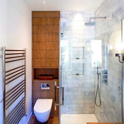 Cesto de roupa na casa de banho: 145+ (foto) construído, vime, canto