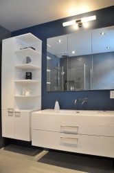 Cesto de roupa na casa de banho: 145+ (foto) construído, vime, canto