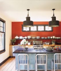 A magia da cor que afeta nossa percepção do interior: Design de uma cozinha vermelha em cores brilhantes (mais de 115 fotos)