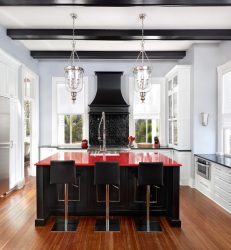 A magia da cor que afeta nossa percepção do interior: Design de uma cozinha vermelha em cores brilhantes (mais de 115 fotos)
