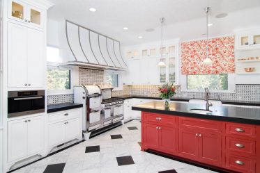 A magia da cor que afeta nossa percepção do interior: Design de uma cozinha vermelha em cores brilhantes (mais de 115 fotos)