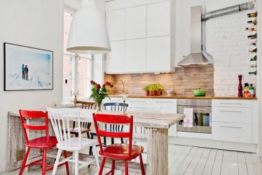 A magia da cor que afeta nossa percepção do interior: Design de uma cozinha vermelha em cores brilhantes (mais de 115 fotos)
