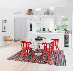 A magia da cor que afeta nossa percepção do interior: Design de uma cozinha vermelha em cores brilhantes (mais de 115 fotos)
