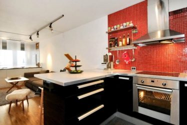 A magia da cor que afeta nossa percepção do interior: Design de uma cozinha vermelha em cores brilhantes (mais de 115 fotos)