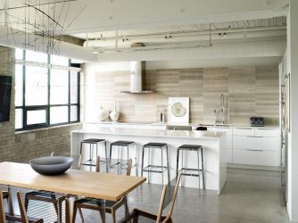 Cozinhas urbanas chiques em estilo loft - 255+ (Foto) Atmosfera industrial