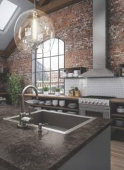Cozinhas urbanas chiques em estilo loft - 255+ (Foto) Atmosfera industrial