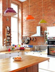 Cozinhas urbanas chiques em estilo loft - 255+ (Foto) Atmosfera industrial